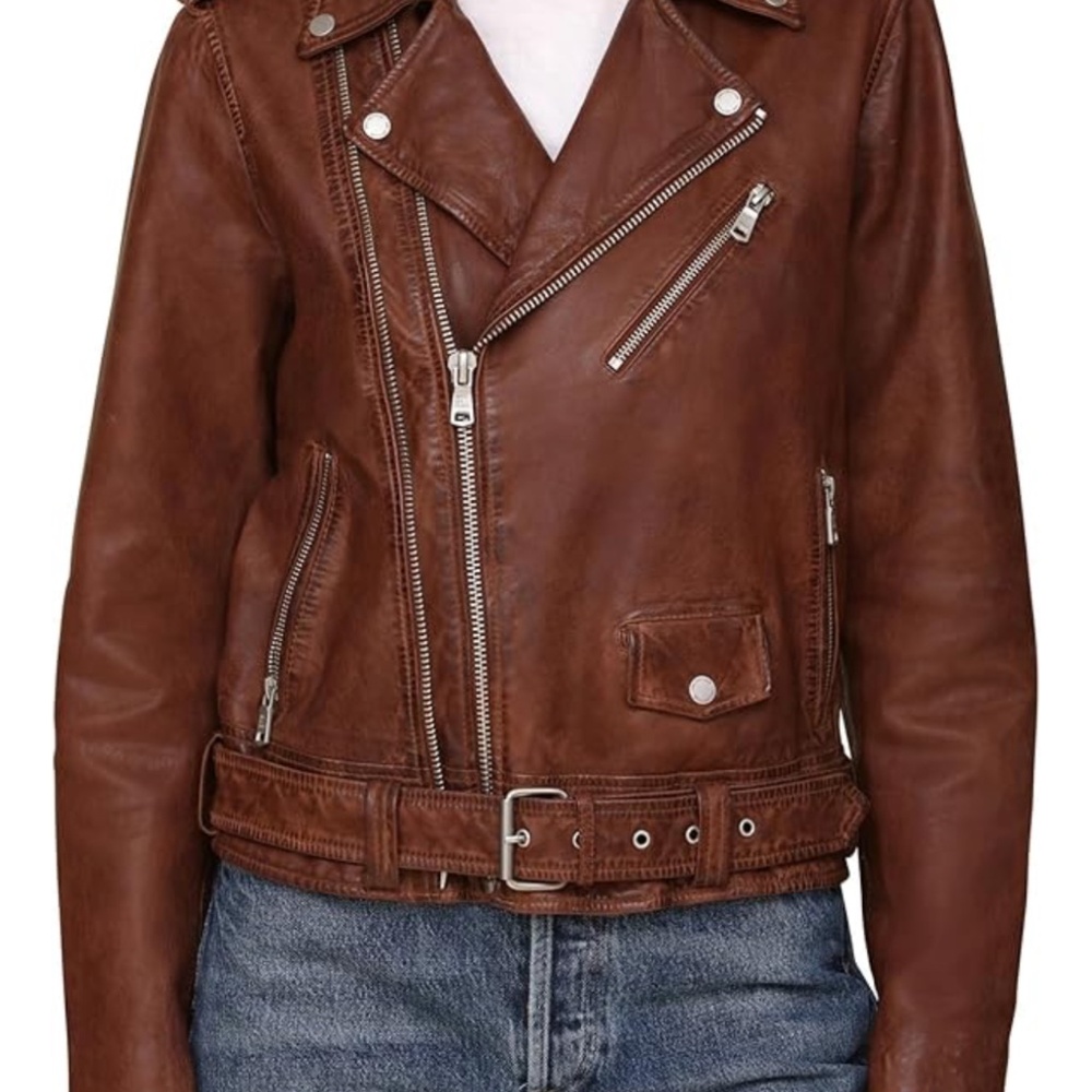 Walter Baker Double Breasted Biker Jacket